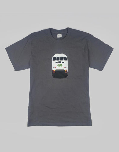 Dress your little one in style with this adorable t-shirt featuring a bold GO Train graphic on the chest. This makes the perfect gift for mini transit lovers.